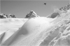 Shooting PoorBoyz. Pendant que je filmais en 16mm, j'ai pris des photos avec un petit 20D + 1.8/28mm télécommandé. Kevin Rolland à La Plagne en 2007.