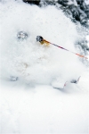 Stefan Hausl à Arlberg après une chute de neige ultra-légère.
