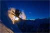 Dean Collins dans le Mt. Baker backcountry.