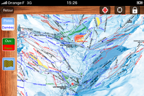 Les 3 Vall&eacute;es sur iphone