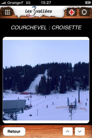 Les 3 Vall&eacute;es sur iphone