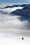 Dav Allemoz sur le haut de Greyssonnet.