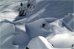 Candide sur le haut de son run.