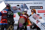 Le podium snowboard.