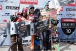 Podium femmes snowboard