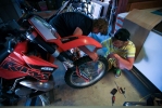 Xav et Jon sur la moto