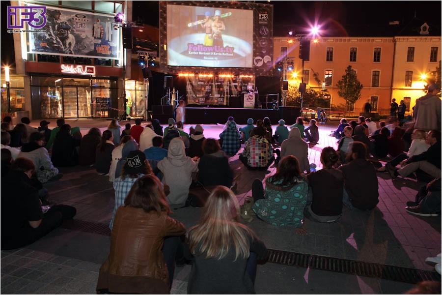 Projection du samedi soir avant la remise des prix