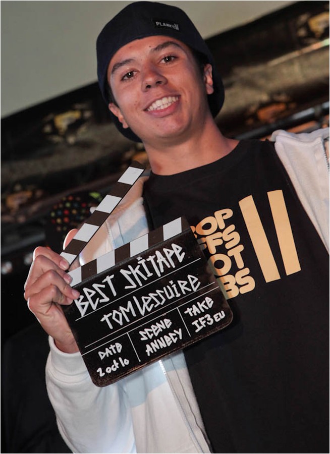 Tom Lessuire, vainqueur best skitape