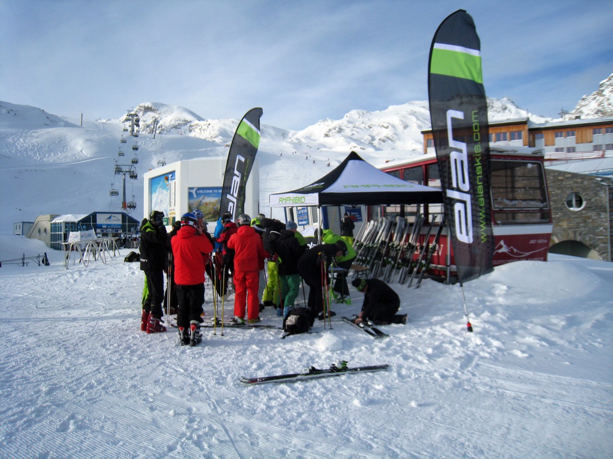 Sur le glacier de Kaprun.