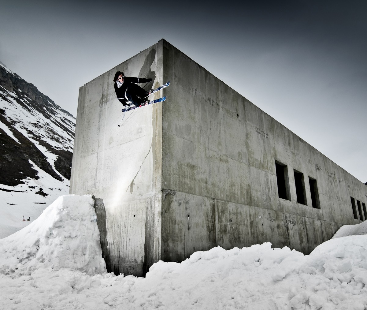 Leo Taillefer &agrave; Val d'Is&egrave;re, ou comment passer une apr&egrave;s-midi de printemps sous la pluie.