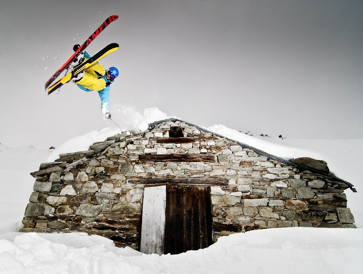 Mati Imbert, Tignes, le Marais. Premi&egrave;re rencontre avec Mati, session dans le blizzard, un super souvenir.
