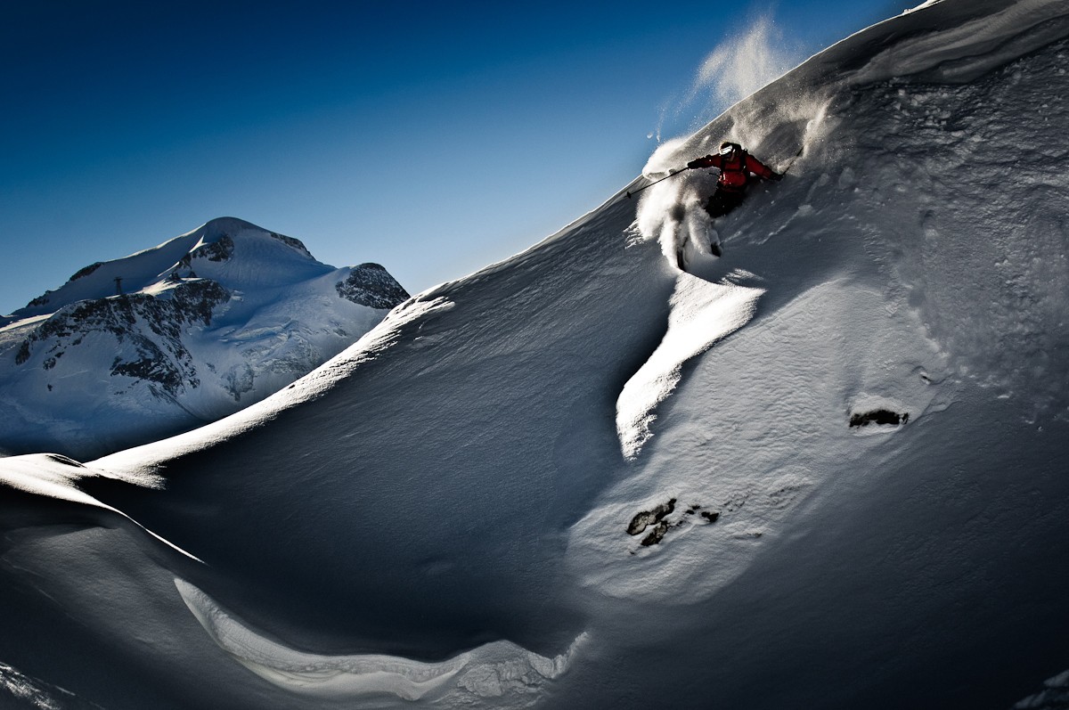 Olivier Baron &agrave; Tignes, Tovi&egrave;re.