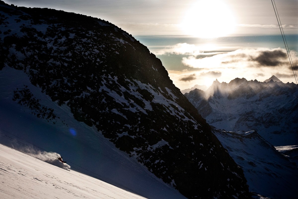 Le coach, Greg Liscot, s'&eacute;chappe un instant &agrave; Cervinia. 