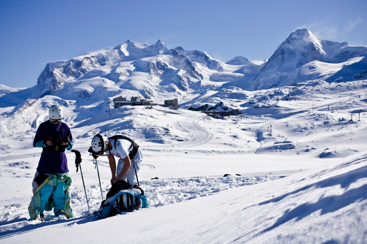 Check Arva avant un long run sur Zermatt.