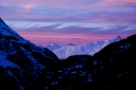 Sunset à Tignes