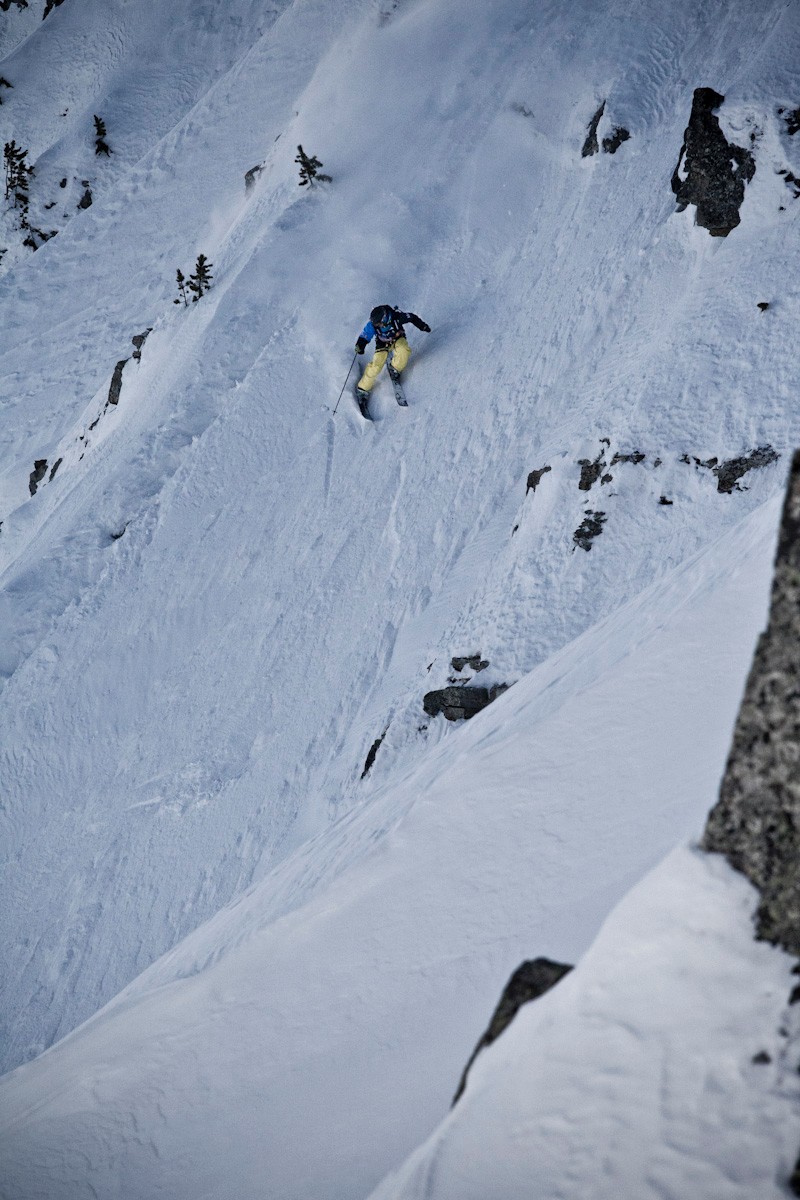 Asmund Thorsen enchaine la face en grandes courbes