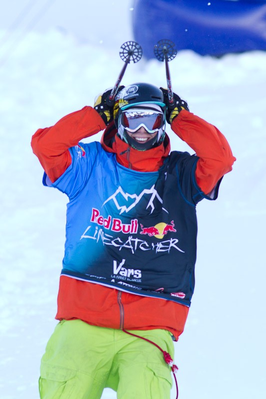Markus Eder content &agrave; l'arrivee !