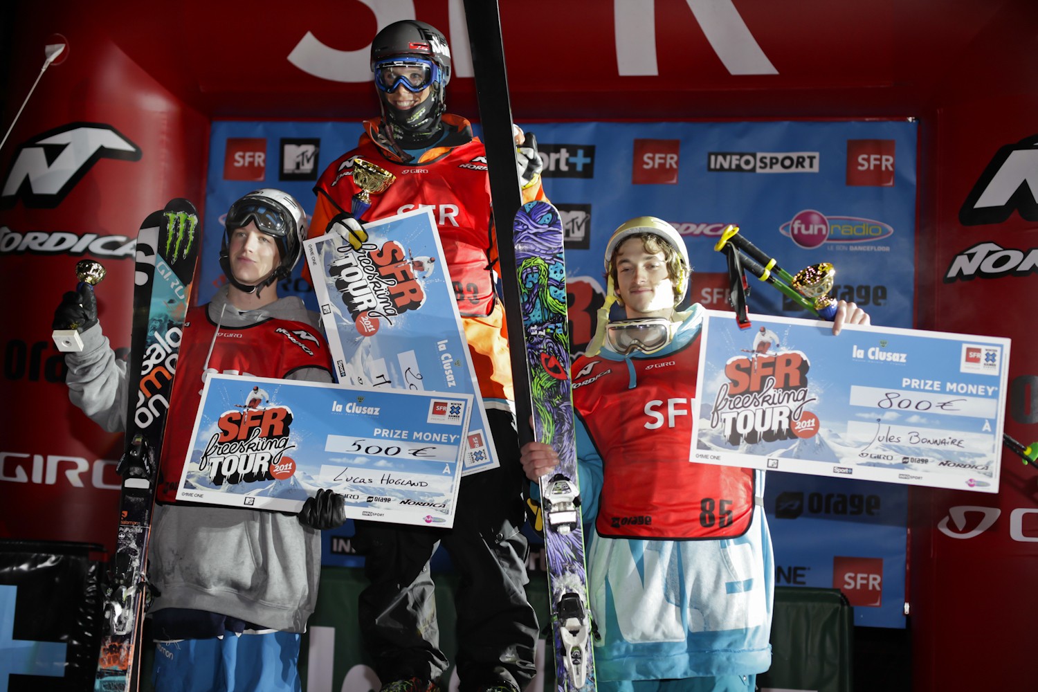 Podium Hommes 1) Markus Eder 2) Jules Bonnaire 3) Lucas Hogland