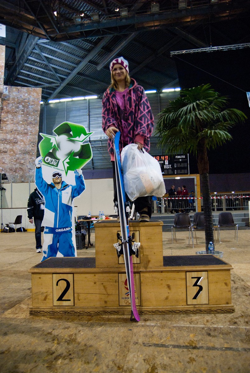 Podium filles : 2&egrave;me essai