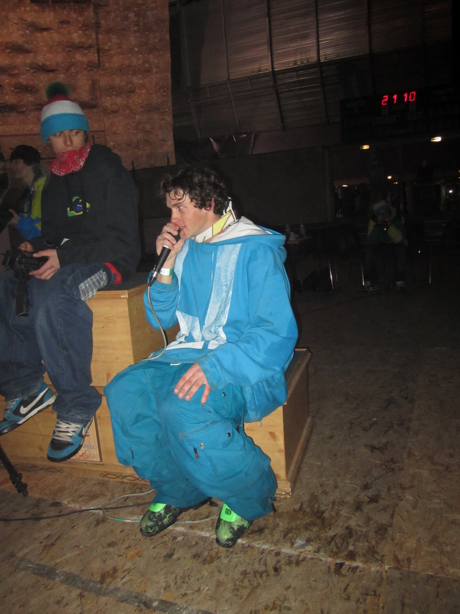 Jules Bonnaire s'improvise speaker...