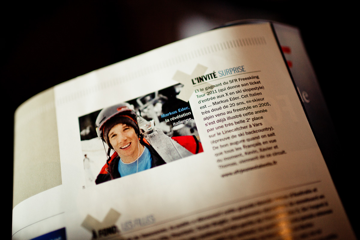 Markus est pr&eacute;sent&eacute; comme l'invit&eacute; suprise de ces X-Games par la presse