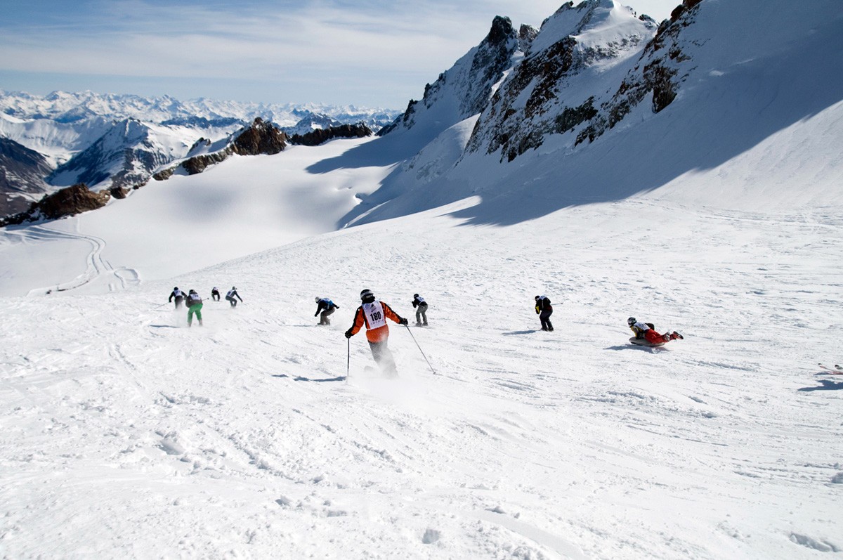 Premi&egrave;re partie sur le glacier. 
