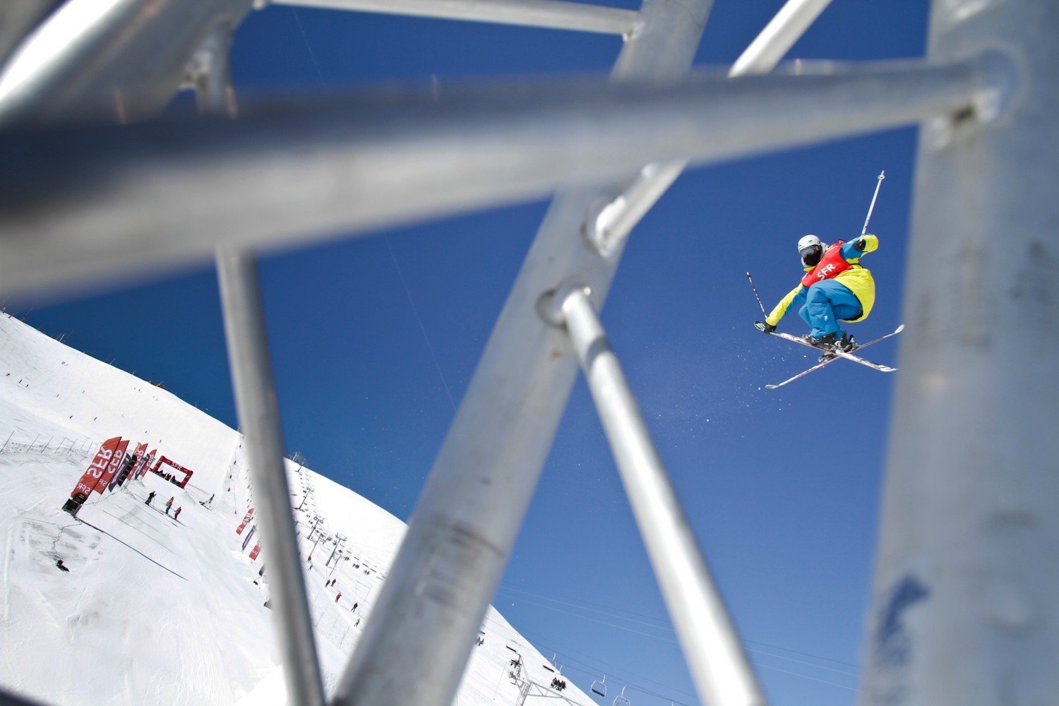 Pendant la demi-finale du SFR &agrave; l'Alpe d'Huez