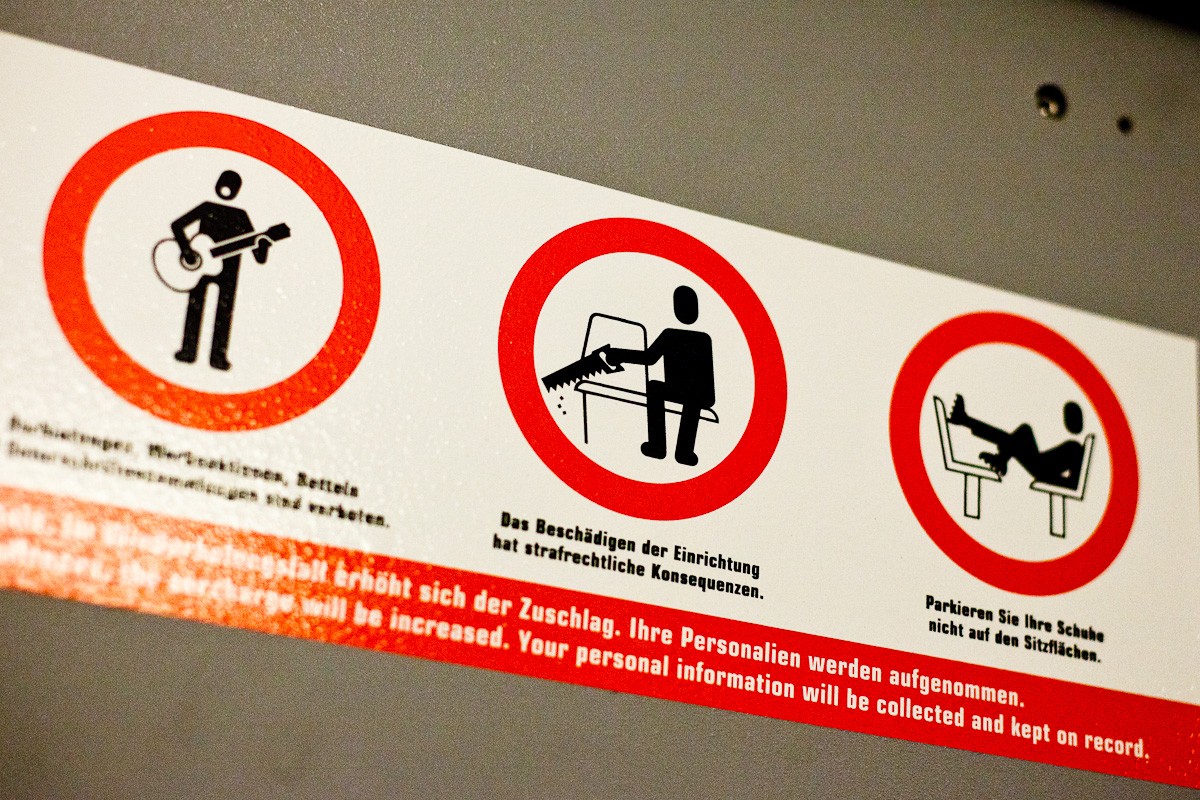 Les recommandations insolites du tramway zurichois
