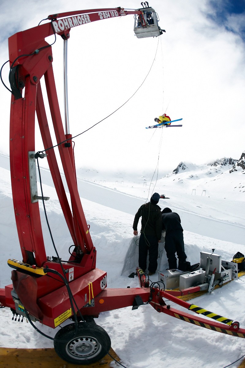 Tournage d'Aestivation &agrave; Kaunertal en Autriche, avril 2011.