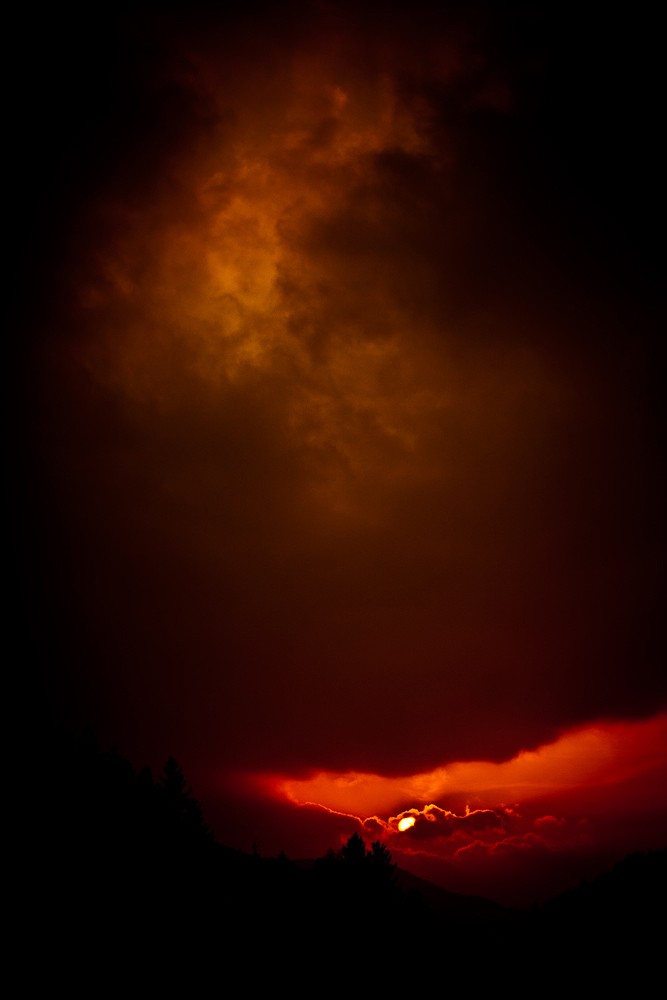 Coucher de soleil &agrave; Flauchauwinkl.