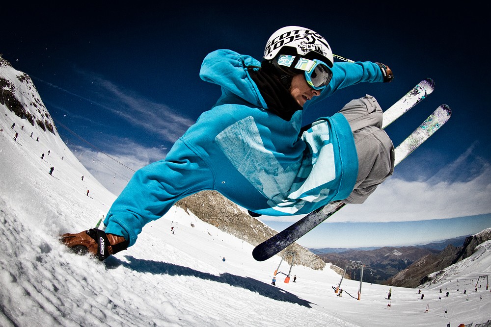 Roy Kittler en fast plant &agrave; Hintertux.