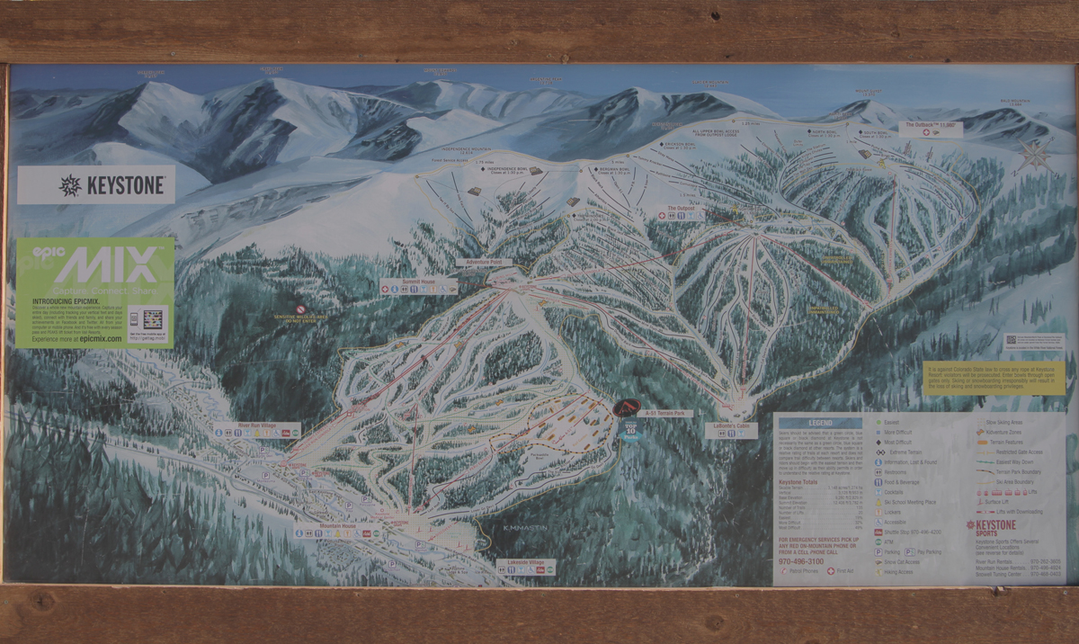 Keystone, ses pistes