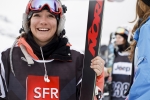 Anais, happy with her silver medal at the Euro X Games in Tignes