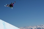 Anaïs in the pipe in Laax