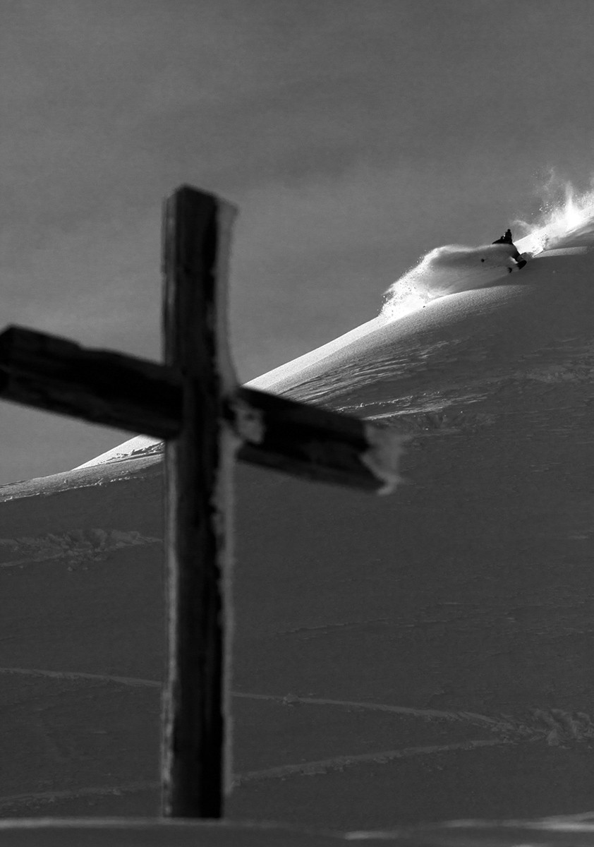 St Bernard en mode freeride