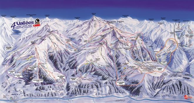 plan des pistes Thyon-R&eacute;gion