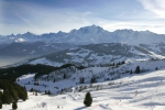 Domaine skiable - vue Mont-Blanc