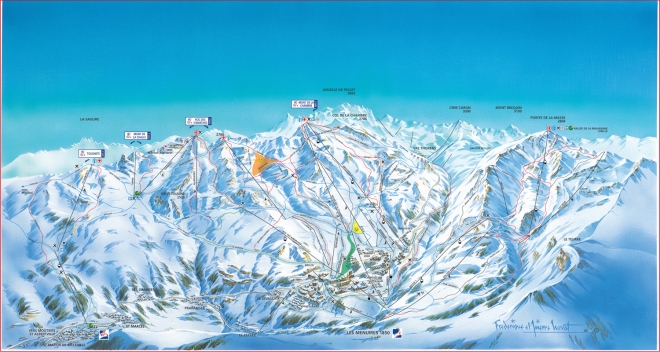 plan des pistes Saint Martin de Belleville