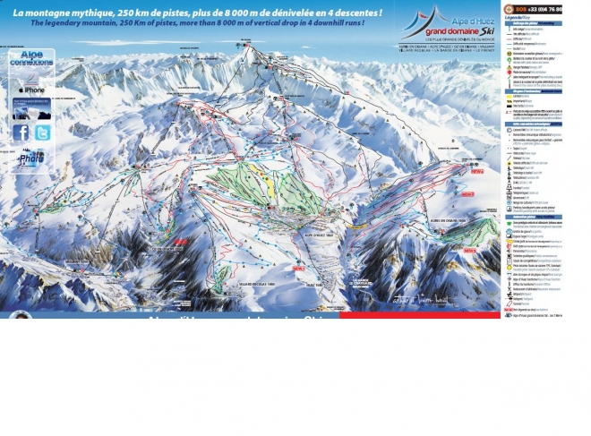 plan des pistes Vaujany