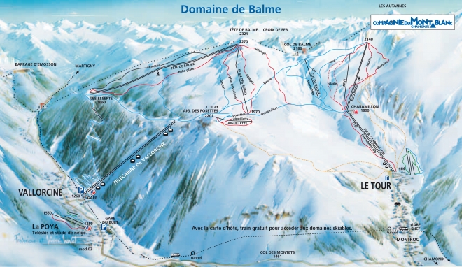 plan des pistes Vallorcine