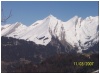 Vue sur piste du Chamois (col de Merdassier)