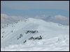 Vue vers Praz sur Arly depuis le sommet de l'Espace Diamant (Massif du Vores, 2069m)