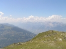 Le sommet ouest du Mont Noble, avec vue sur le bas Val d'Hérens et la vallée du Rhône