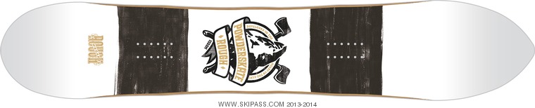 Rough Snowboards Powder Skate -153-top