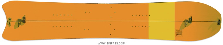 Stone snowboards Ozzy split orange