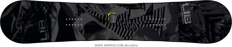 Lib Tech Skate Banana Btx Narrow gris-noir