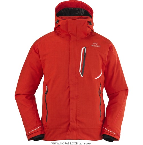 Eider Lillehammer III   Fiery-Red,-White,-Zips-Black