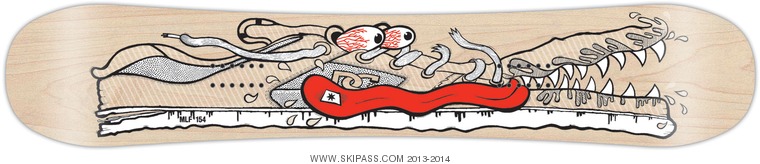 DC Snowboards Mlf  154