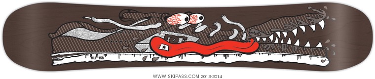 DC Snowboards Mlf  158