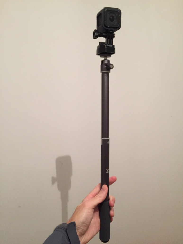 XSories U-Shot Deluxe Perche télescopique en cuir pour Caméra GoPro